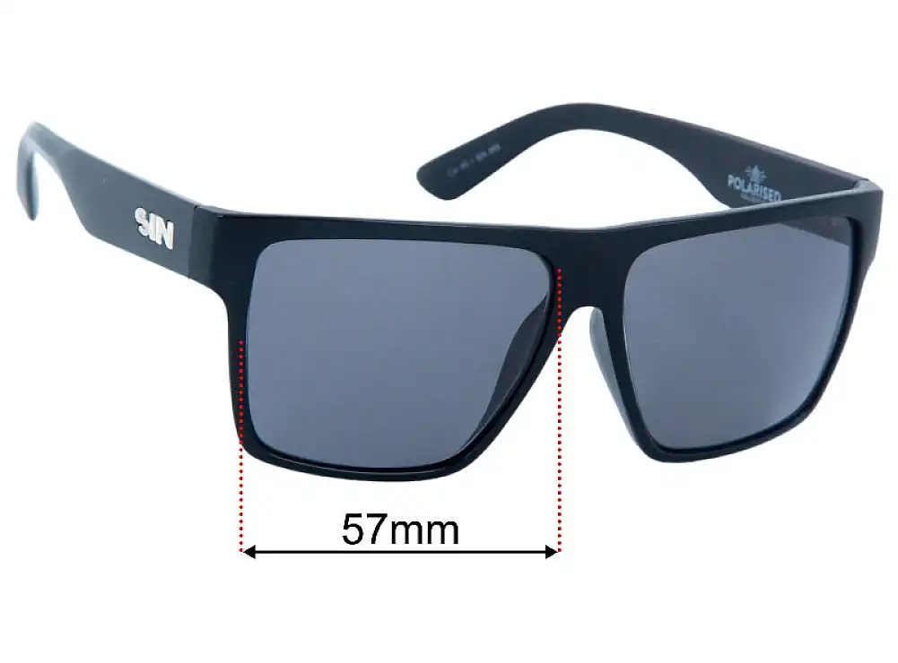 Sunglass Fix Replacement Lenses for Sin Vespa II - 57mm Wide Sunglass Fix Replacement Lenses for Sin Vespa II - 57mm Wide