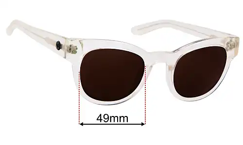 Sunglass Fix Replacement Lenses for Dragon Jett - 49mm Wide Dragon Jett Replacement Lenses 49mm wide