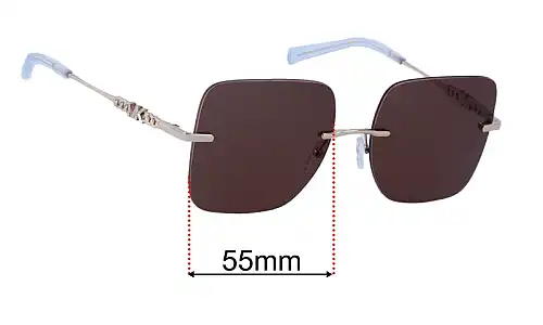 Sunglass Fix Replacement Lenses for Michael Kors MK1150 Quebec 55mm Michael Kors MK1150 Quebec Replacement Lenses 55mm wide