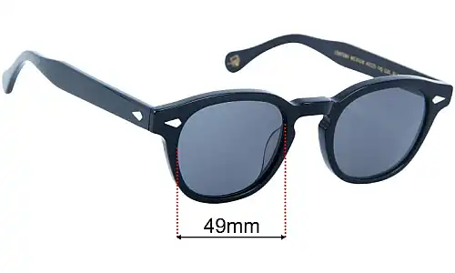 Sunglass Fix Replacement Lenses for Moscot Lemtosh (Medium) - 49mm Wide Moscot Lemtosh (Medium) Replacement Lenses 49mm wide