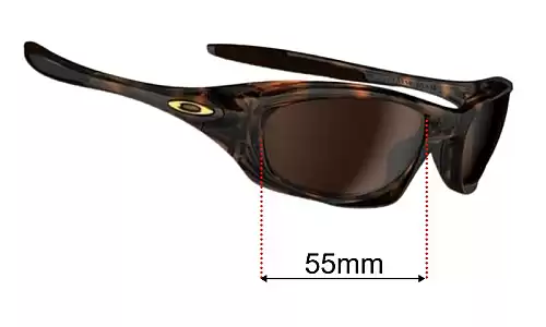 Sunglass Fix Replacement Lenses for Oakley Twenty XX OO9157 (2012) 55mm Oakley Twenty XX OO9157 (2012) Replacement Lenses 55mm wide