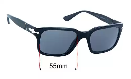 Sunglass Fix Replacement Lenses for Persol PO3272S - 55mm Wide Persol PO3272S Replacement Lenses 55mm wide