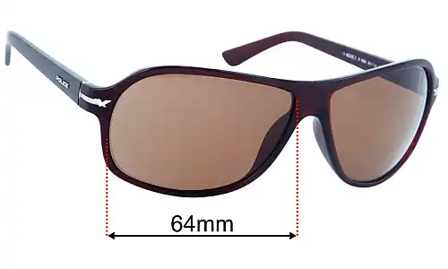 Sunglass Fix Replacement Lenses for Police Moxie 2 S1959 - 64mm Wide Police Moxie 2 S1959 Replacement Lenses 64mm wide