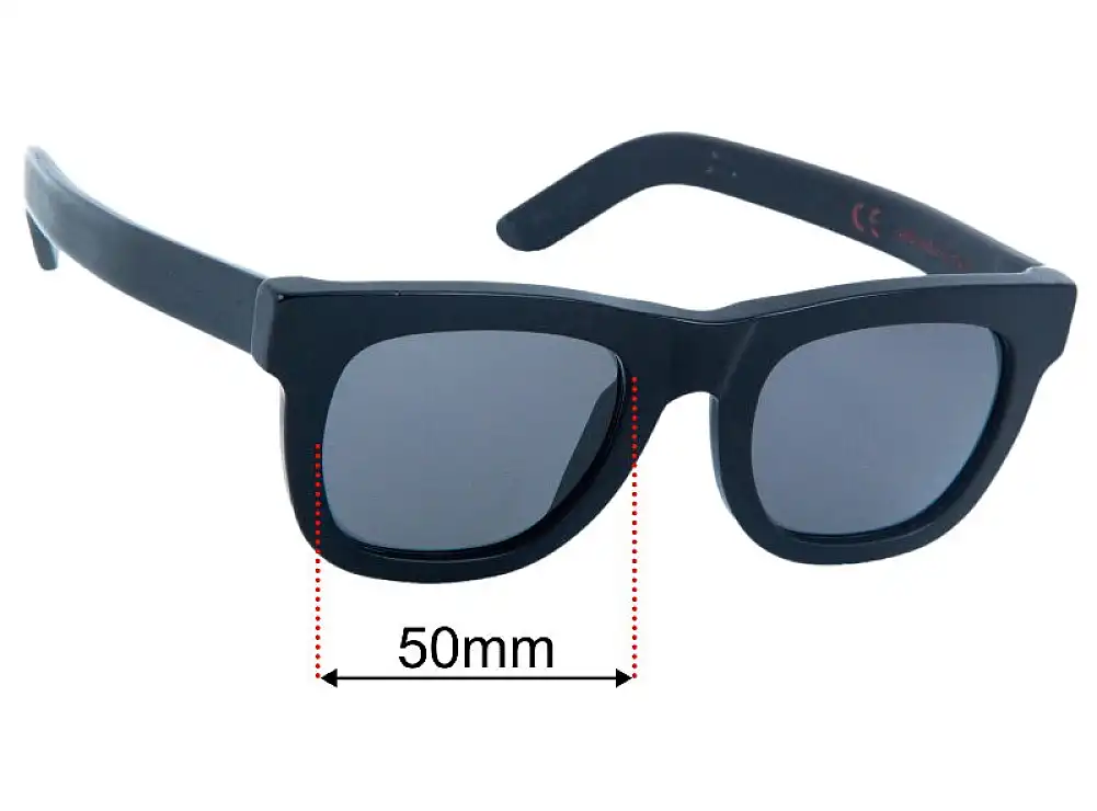 Sunglass Fix Replacement Lenses for Retro Super Future Ciccio - 50mm Wide Sunglass Fix Replacement Lenses for Retro Super Future Ciccio - 50mm Wide