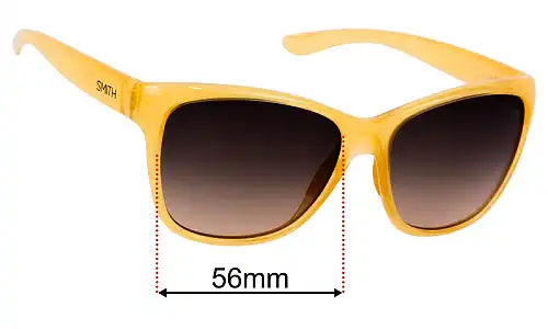 Sunglass Fix Replacement Lenses for Smith Ramona - 56mm Wide Smith Ramona Replacement Lenses 56mm wide