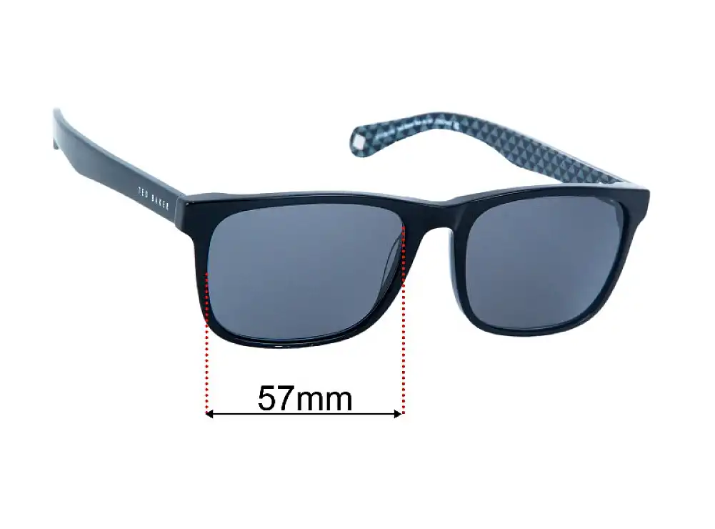 Sunglass Fix Replacement Lenses for Ted Baker Sun Rx 04 - 57mm Wide Sunglass Fix Replacement Lenses for Ted Baker Sun Rx 04 - 57mm Wide