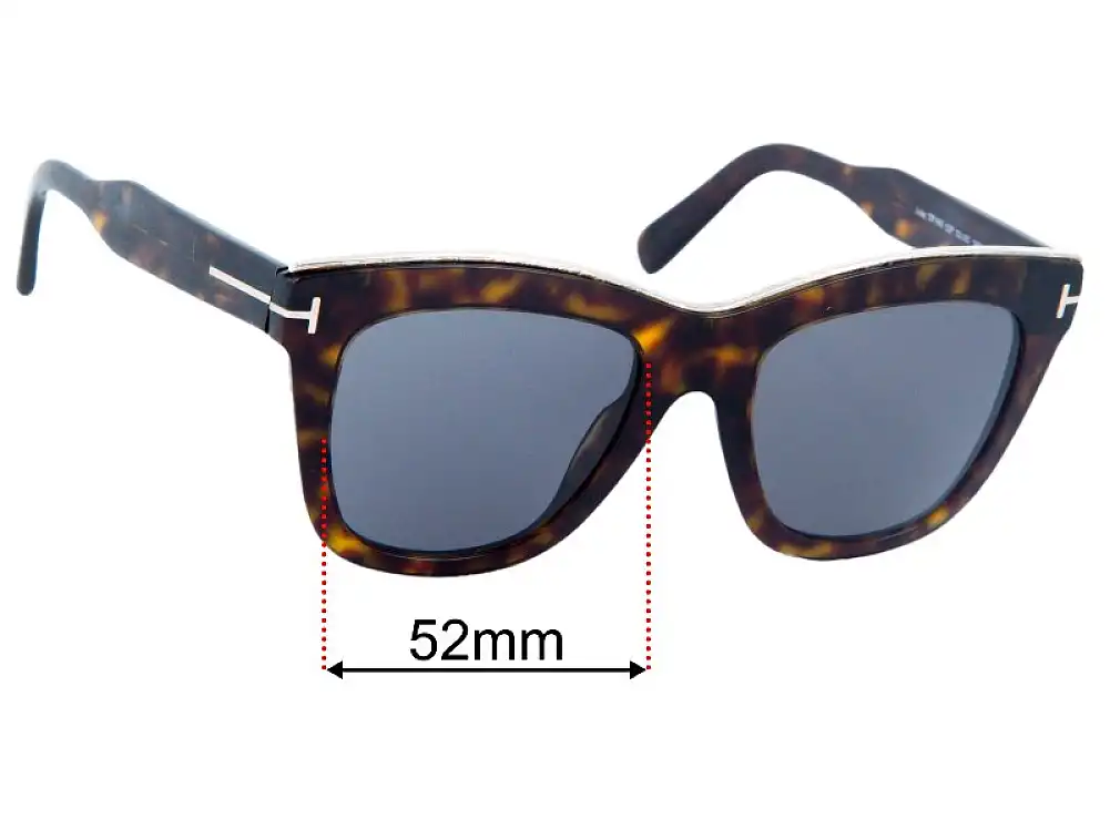 Sunglass Fix Replacement Lenses for Tom Ford Julie TF685 - 52mmm Wide Sunglass Fix Replacement Lenses for Tom Ford Julie TF685 - 52mmm Wide