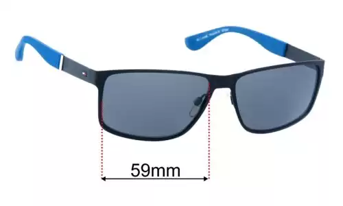 Sunglass Fix Replacement Lenses for Tommy Hilfiger TH Sun Rx 38 - 59mm Wide Tommy Hilfiger TH Sun Rx 38 Replacement Lenses 59mm wide