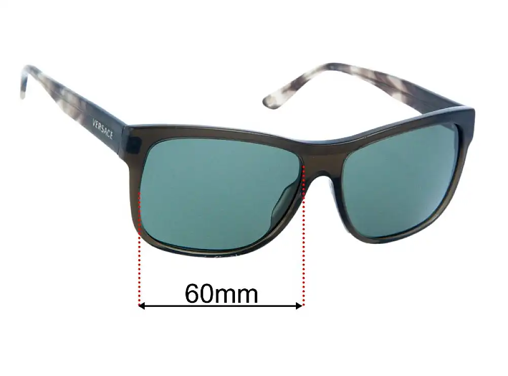 Sunglass Fix Replacement Lenses for Versace MOD 4179 - 60mm Wide Sunglass Fix Replacement Lenses for Versace MOD 4179 - 60mm Wide