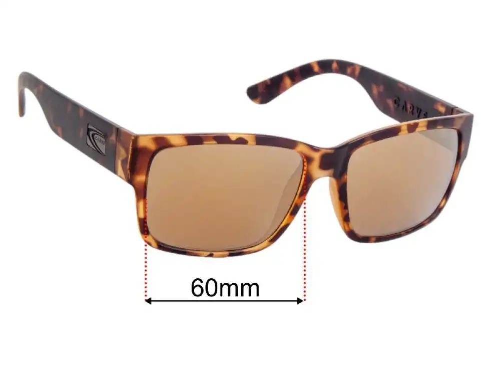 Sunglass Fix Replacement Lenses for Carve Hack - 60mm Wide Sunglass Fix Replacement Lenses for Carve Hack - 60mm Wide