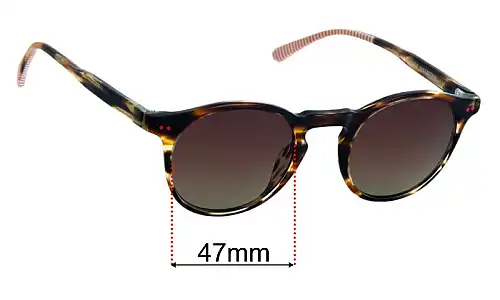 Sunglass Fix Replacement Lenses for Etnia Barcelona Mission District Sun - 47mm Wide Etnia Barcelona Mission District Sun Replacement Lenses 47mm wide