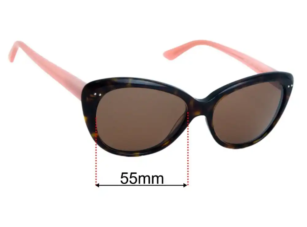 Sunglass Fix Replacement Lenses for Kate Spade Angelique/S - 55mm Wide Sunglass Fix Replacement Lenses for Kate Spade Angelique/S - 55mm Wide