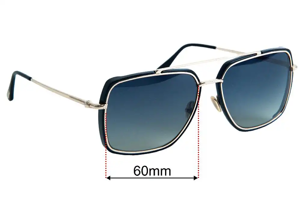 Sunglass Fix Replacement Lenses for Tom Ford Lionel TF750 - 50mm Wide Sunglass Fix Replacement Lenses for Tom Ford Lionel TF750 - 50mm Wide