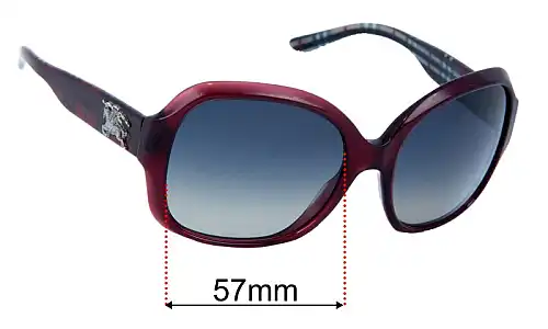 Sunglass Fix Replacement Lenses for Burberry B 4058 - 57mm Wide Burberry B 4058 Replacement Lenses 57mm wide
