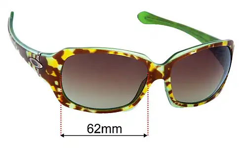Sunglass Fix Replacement Lenses for Oakley Script - 62mm Wide Oakley Script Replacement Lenses 62mm wide