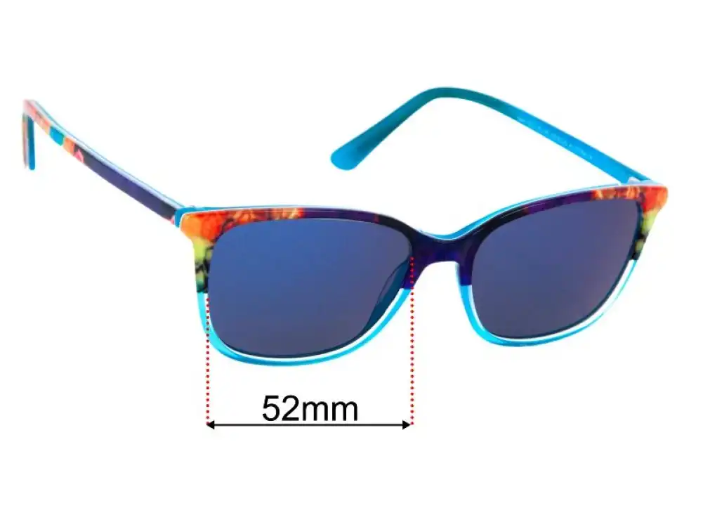 Sunglass Fix Replacement Lenses for Bill Bass Dinah - 52mm Wide Sunglass Fix Replacement Lenses for Bill Bass Dinah - 52mm Wide