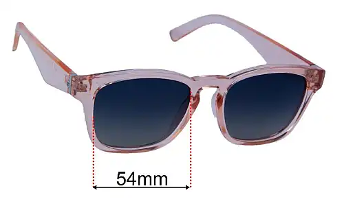Sunglass Fix Replacement Lenses for Le Specs Players Playa - 54mm Wide Le Specs Players Playa Replacement Lenses 54mm wide