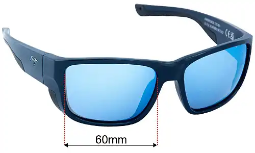 Sunglass Fix Replacement Lenses for Maui Jim MJ896 Amberjack - 60mm Wide Maui Jim MJ896 Amberjack Replacement Lenses 60mm wide