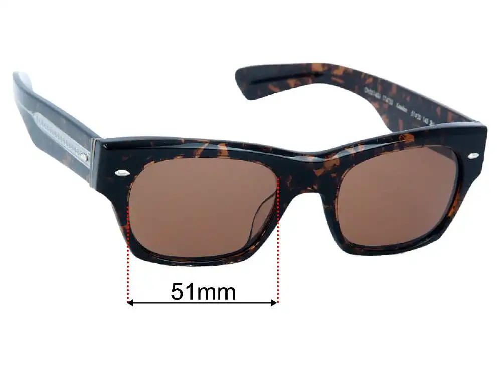 Sunglass Fix Replacement Lenses for Oliver Peoples OV5514SU Kasdan - 51mm Wide Sunglass Fix Replacement Lenses for Oliver Peoples OV5514SU Kasdan - 51mm Wide