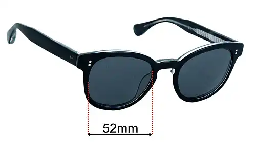 Sunglass Fix Replacement Lenses for Maui Jim MJ842 Cheetah 5 - 52mm Wide Maui Jim MJ842 Cheetah 5 Replacement Lenses 52mm wide