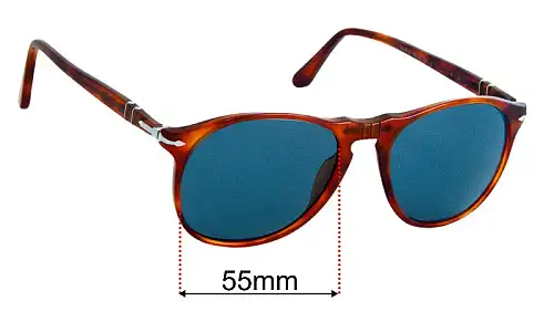 Sunglass Fix Replacement Lenses for Persol 9649-S - 55mm Wide Persol 9649-S Replacement Lenses 55mm wide