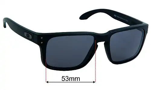Sunglass Fix Replacement Lenses for Oakley Holbrook S OO9509 - 53mm Wide Oakley Holbrook S OO9509 Replacement Lenses 53mm wide