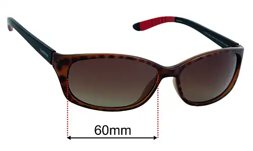 Sunglass Fix Replacement Lenses for Carrera 8016/S - 60mm Wide Carrera 8016/S Replacement Lenses 60mm wide