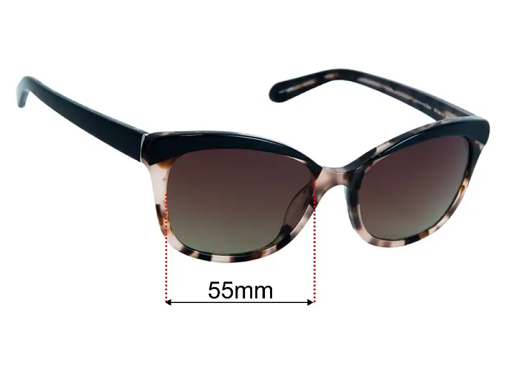 Sunglass Fix Replacement Lenses for Kate Spade Amara/S - 55mm Wide Sunglass Fix Replacement Lenses for Kate Spade Amara/S - 55mm Wide