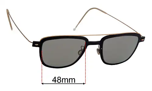 Sunglass Fix Replacement Lenses for Lindberg NOW 6546 - 48mm Wide Lindberg NOW 6546 Replacement Lenses 48mm wide