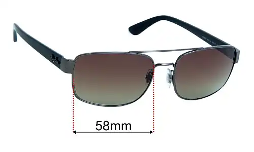 Sunglass Fix Replacement Lenses for Ray-Ban RB3687 - 58mm Wide Ray-Ban RB3687 Replacement Lenses 58mm wide