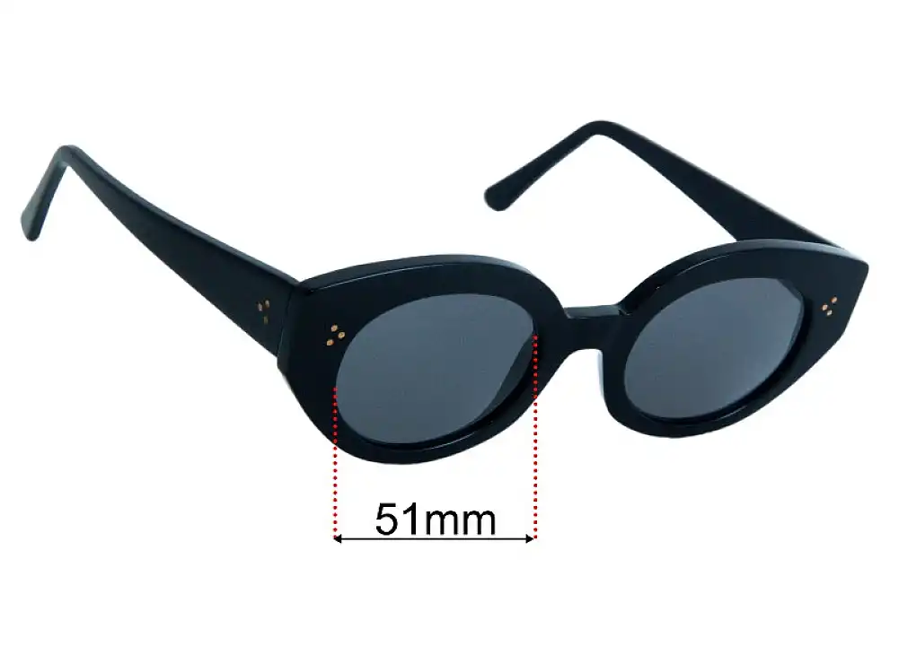 Sunglass Fix Replacement Lenses for Rodebjer Ponza - 51mm Wide Sunglass Fix Replacement Lenses for Rodebjer Ponza - 51mm Wide