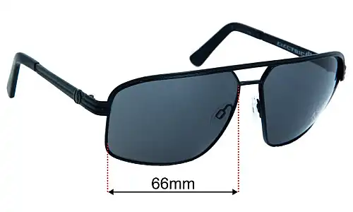 Sunglass Fix Replacement Lenses for Electric Vegus - 66mm Wide Electric Vegus Replacement Lenses 66mm wide