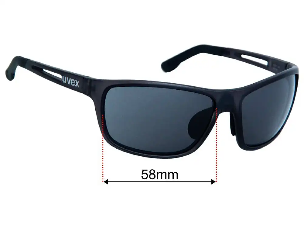 Sunglass Fix Replacement Lenses for Uvex RXd 4004 - 58mm Wide Sunglass Fix Replacement Lenses for Uvex RXd 4004 - 58mm Wide