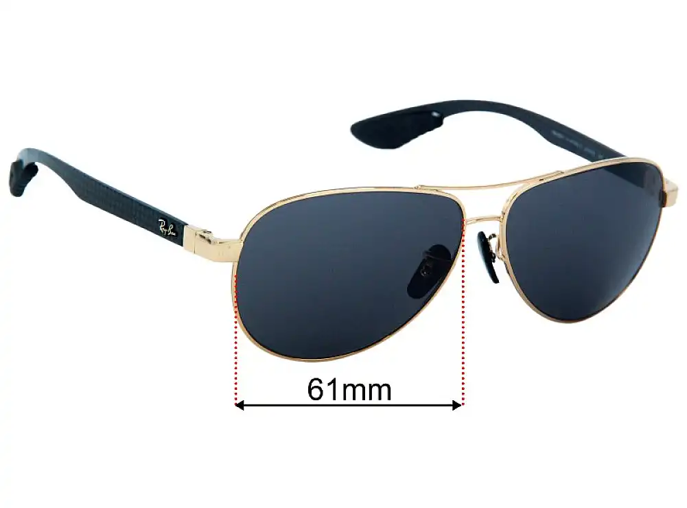 Sunglass Fix Replacement Lenses for Ray-Ban RB8331-M Scuderia Ferrari Collection - 57mm Wide Sunglass Fix Replacement Lenses for Ray-Ban RB8331-M Scuderia Ferrari Collection - 57mm Wide
