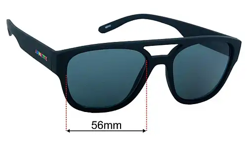 Sunglass Fix Replacement Lenses for Arnette Mew2 AN4327 - 56mm Wide Arnette Mew2 AN4327 Replacement Lenses 56mm wide