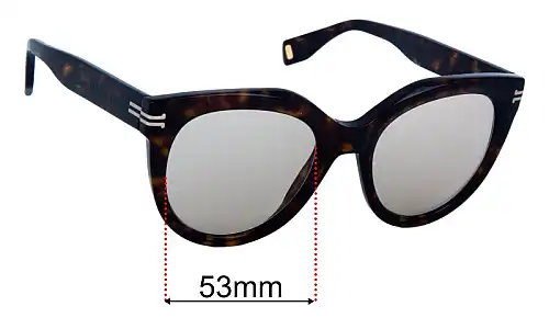 Sunglass Fix Replacement Lenses for Marc by Marc Jacobs MMJ 1011/S - 53mm Wide Marc by Marc Jacobs MMJ 1011/S Replacement Lenses 53mm wide
