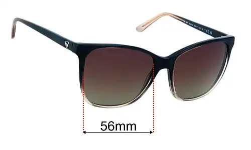 Sunglass Fix Replacement Lenses for Polo RL 8201 - 56mm Wide Polo RL 8201 Replacement Lenses 56mm wide
