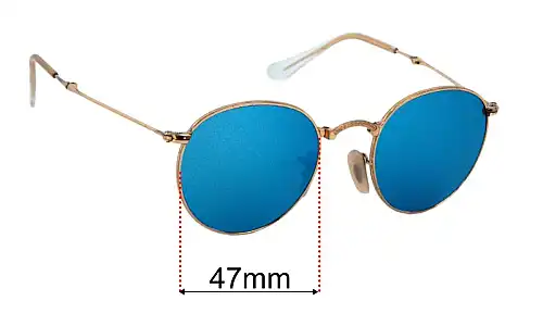 Sunglass Fix Replacement Lenses for Ray-Ban RB3532 Folding - 47mm Wide Ray-Ban RB3532 Folding Replacement Lenses 47mm wide