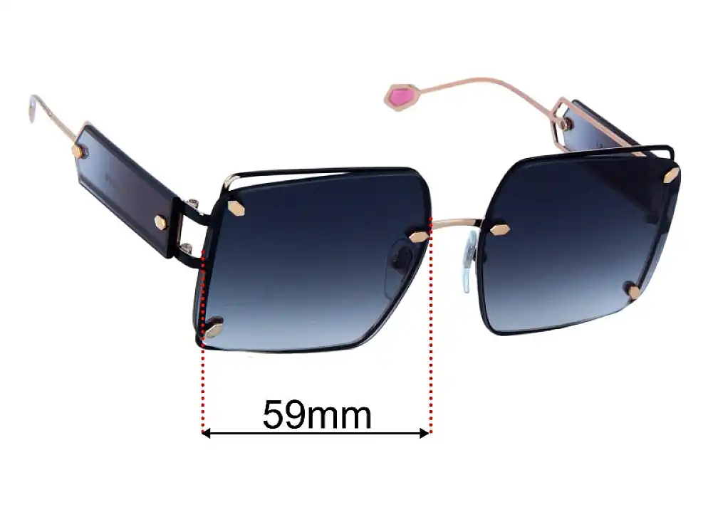 Sunglass Fix Replacement Lenses for Bvlgari 6171 - 59mm Wide Sunglass Fix Replacement Lenses for Bvlgari 6171 - 59mm Wide