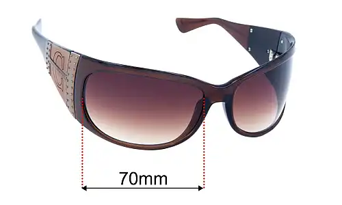 Sunglass Fix Replacement Lenses for Carolina Herrera CH-195 - 70mm Wide Carolina Herrera CH-195 Replacement Lenses 70mm wide
