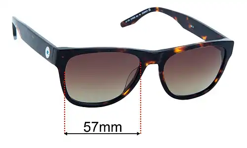 Sunglass Fix Replacement Lenses for Converse CV525S Sun Rx - 57mm Wide Converse CV525S Sun Rx Replacement Lenses 57mm wide