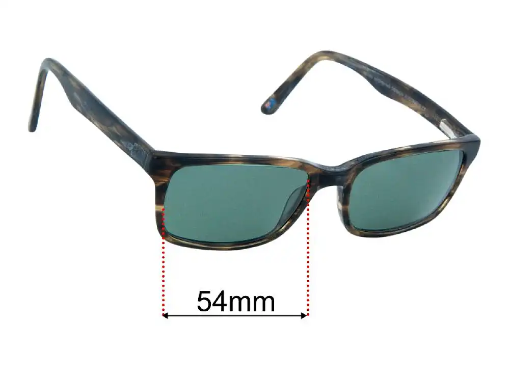 Sunglass Fix Replacement Lenses for Dirty Dog Chewie - 54mm Wide Sunglass Fix Replacement Lenses for Dirty Dog Chewie - 54mm Wide