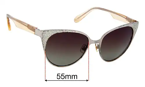Sunglass Fix Replacement Lenses for Kate Spade Marietta/O/S - 55mm Wide Kate Spade Marietta/O/S Replacement Lenses 55mm wide
