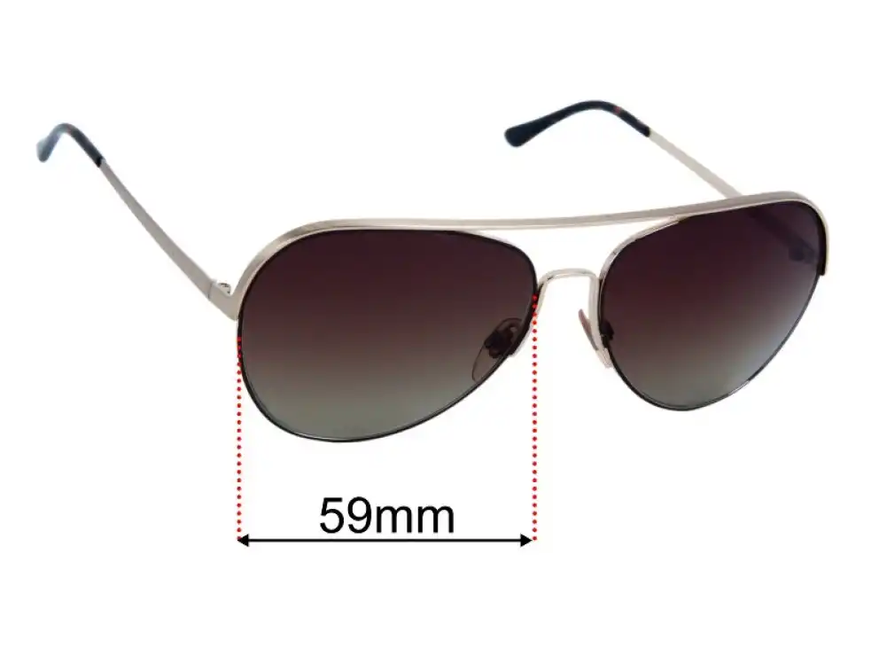 Sunglass Fix Replacement Lenses for Ralph Lauren RL 7036 - 59mm Wide Sunglass Fix Replacement Lenses for Ralph Lauren RL 7036 - 59mm Wide