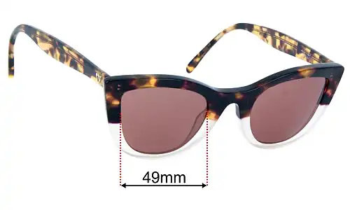 Sunglass Fix Replacement Lenses for Valley Ludwig - 49mm Wide Valley Ludwig Replacement Lenses 49mm wide