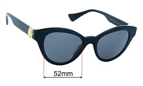 Sunglass Fix Replacement Lenses for Versace MOD 4435-F - 52mm Wide Versace MOD 4435-F Replacement Lenses 52mm wide