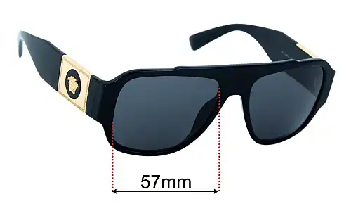 Sunglass Fix Replacement Lenses for Versace MOD 4436-U 57mm Versace MOD 4436-U Replacement Lenses 57mm wide