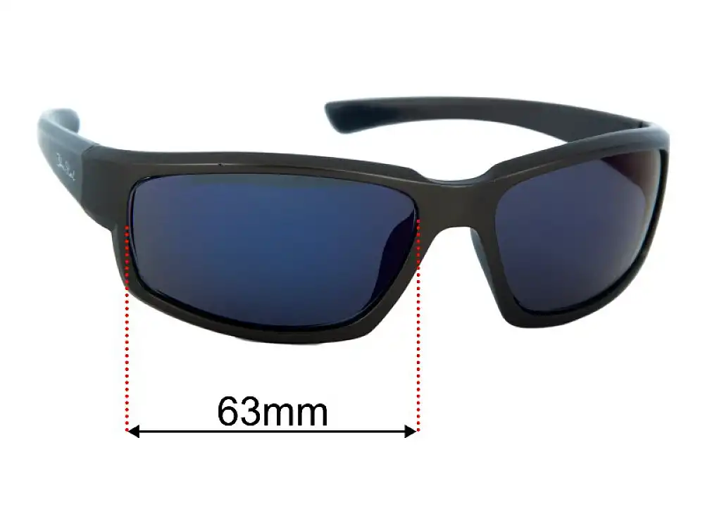Sunglass Fix Replacement Lenses for Blue Steel BS4206 - 63mm Wide Sunglass Fix Replacement Lenses for Blue Steel BS4206 - 63mm Wide