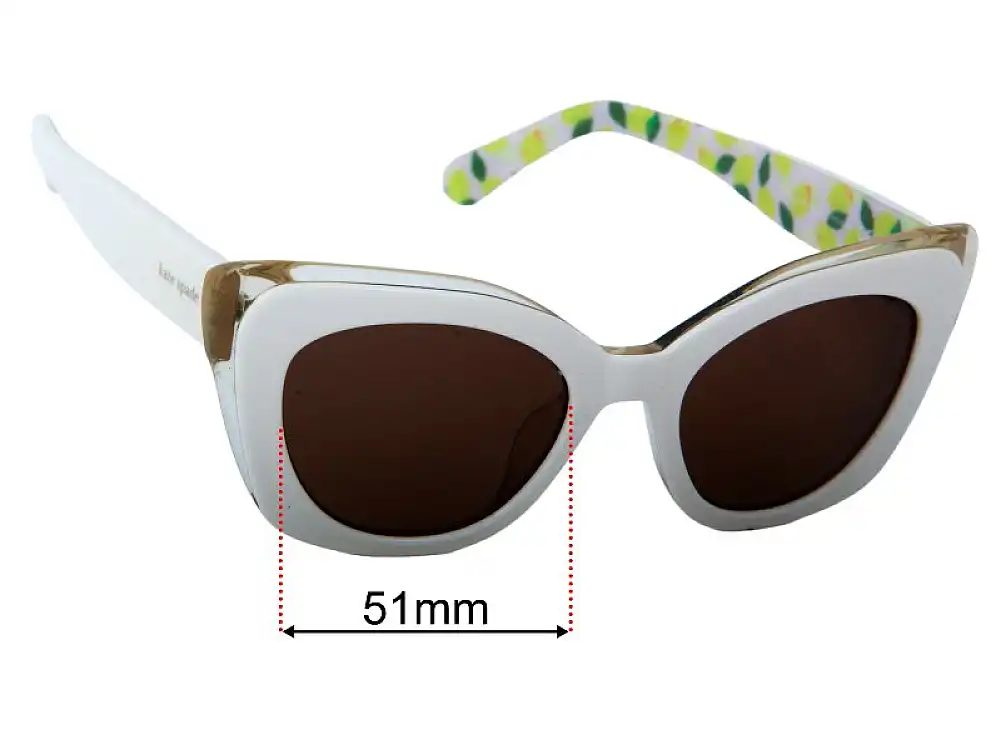 Sunglass Fix Replacement Lenses for Kate Spade Marigold/S - 51mm Wide Sunglass Fix Replacement Lenses for Kate Spade Marigold/S - 51mm Wide
