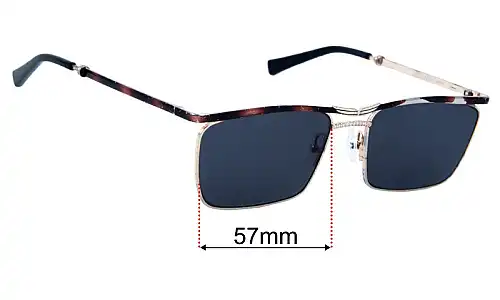 Sunglass Fix Replacement Lenses for Le Specs Nemesis - 57mm Wide Le Specs Nemesis Replacement Lenses 57mm wide